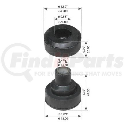 WA03-5289 by WORLD AMERICAN - Engine Mount Bushing Kit - on Truck Cab