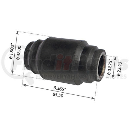 WA04-3013 by WORLD AMERICAN - Suspension Thrust Arm Bushing - Type 2, 3.365" Length, 0.875" ID, 1.900" OD