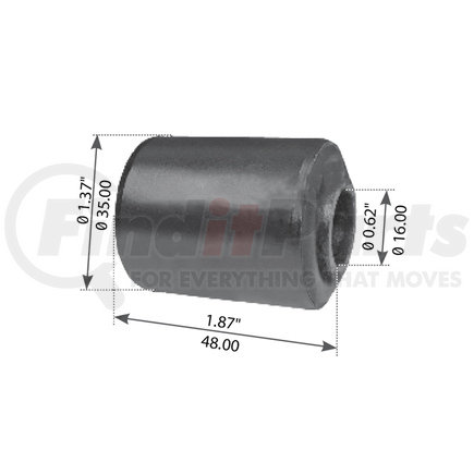 WA04-3074 by WORLD AMERICAN - Suspension Thrust Arm Bushing - Type 2, 1.870" Length, 0.620" ID, 1.370" OD