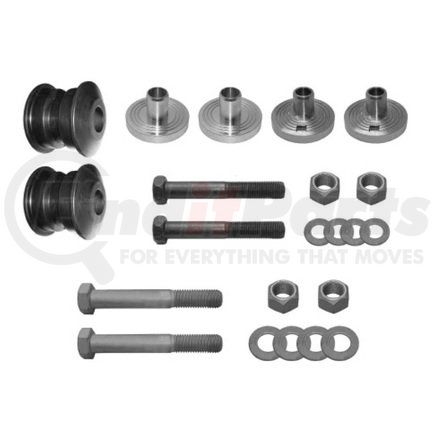 WA04-3126 by WORLD AMERICAN - Leaf Spring Bolt Kit - Rebushing, with Collars, for Hendrickson Primaax