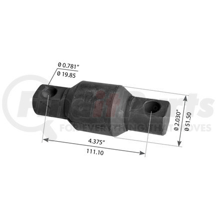 WA04-3173 by WORLD AMERICAN - Suspension Thrust Arm Bushing - Type 1, 4.375" C to C Length, 2.030" Body Diameter