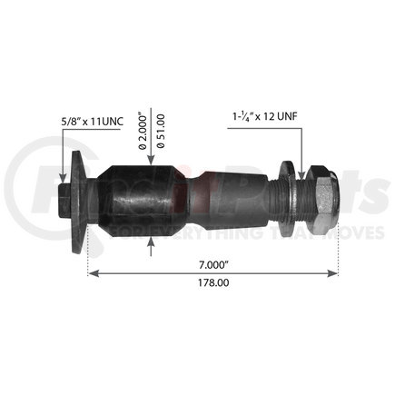 WA04-3183 by WORLD AMERICAN - Leaf Spring Bolt Kit - for Hendrickson, Multiple Applications