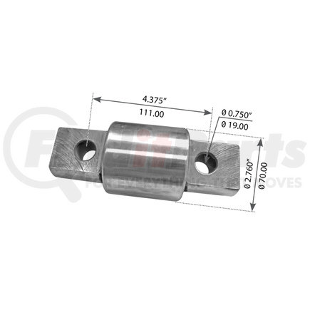 WA04-3189 by WORLD AMERICAN - Suspension Thrust Arm Bushing - Type 1, 4.375" C to C Length, 2.760" Body Diameter