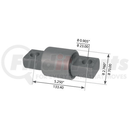 WA04-3190 by WORLD AMERICAN - Suspension Thrust Arm Bushing - Type 1, 5.250" C to C Length, 2.760" Body Diameter