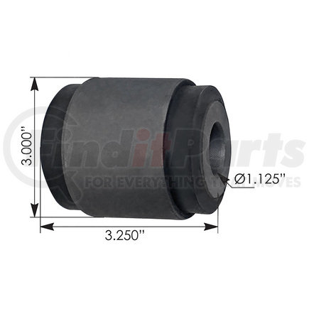 WA04-3197 by WORLD AMERICAN - Suspension Thrust Arm Bushing - Type 2, 3.250" Length, 1.125" ID, 3.000" OD