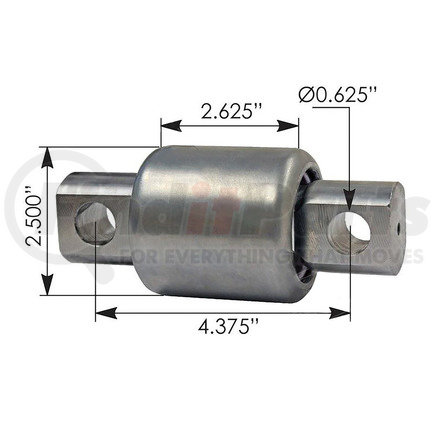 WA03-5113 by WORLD AMERICAN - Suspension Thrust Arm Bushing - Type 1, 4.375" C to C Length, 2.500" Body Diameter