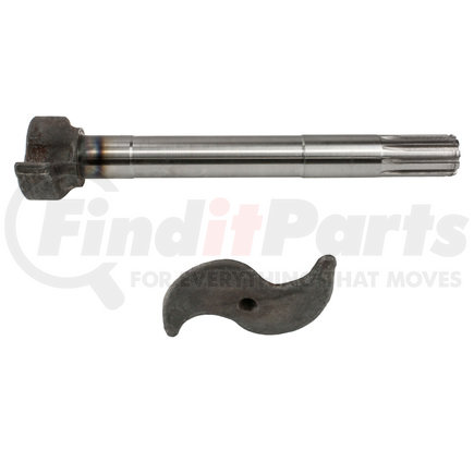 WA05-5084 by WORLD AMERICAN - Air Brake Camshaft - Left, 12-3/8" Length, 1-1/2", 10 Spline, for 16.5" Brake Standard