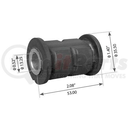 WA04-6911 by WORLD AMERICAN - Suspension Thrust Arm Bushing - Type 2, 2.080" Length, 0.520" ID, 1.400" OD