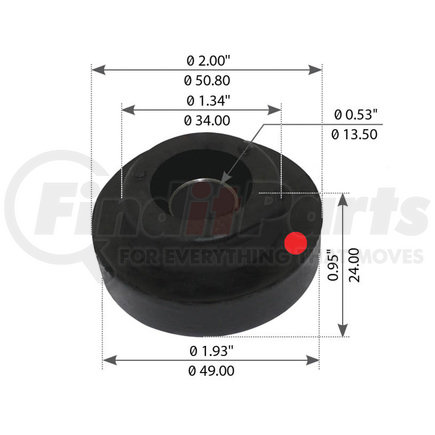 WA04-6470 by WORLD AMERICAN - Transmission Mount Bushing - Threaded