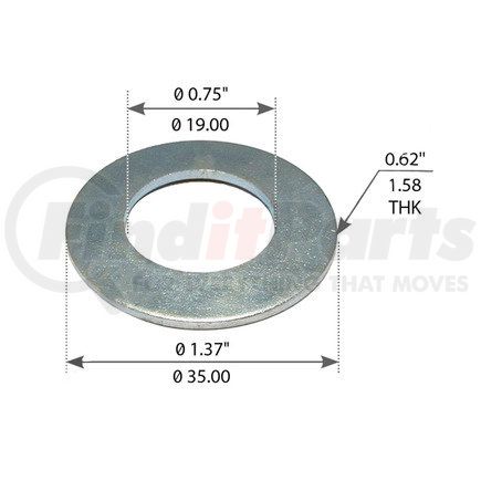 WA07-2159 by WORLD AMERICAN - Washer - 0.750 in. ID, 1.370 in. OD, 0.0625 in. Thick