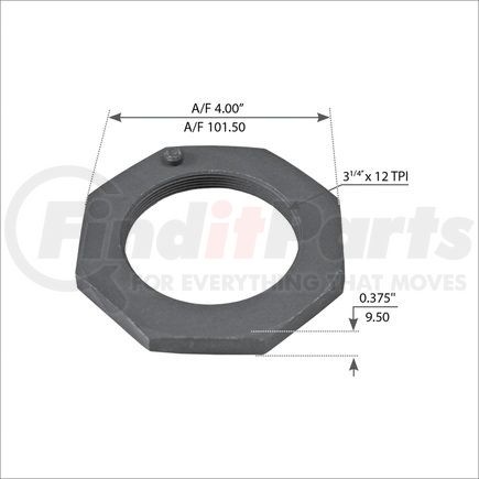 WA07-2348 by WORLD AMERICAN - Axle Nut - Spindle Type, for Meritor