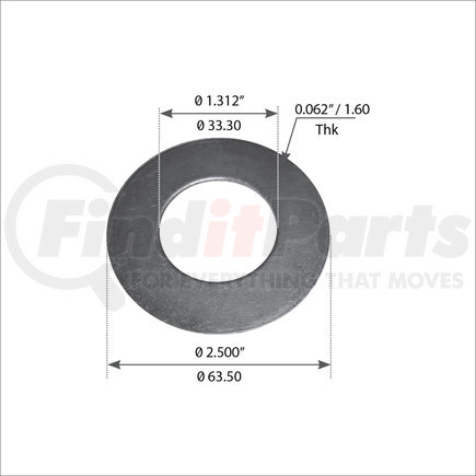 WA07-2371 by WORLD AMERICAN - Brake Cam Spacer / Washer - 1.312" ID, 2.500" OD< 1.60" Thick