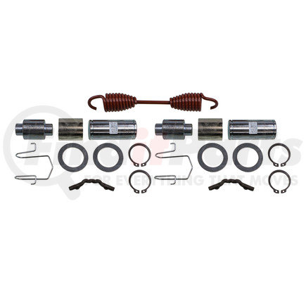 WA08-5081 by WORLD AMERICAN - Drum Brake Hardware Kit - for Dana/Spicer 12-1/2", "FC" Style Shoes with Weld-On Spider