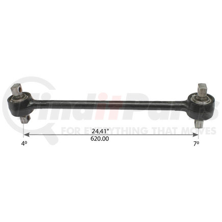 WA12-2265 by WORLD AMERICAN - Axle Torque Rod - Rigid, 24.440 Angle, 4-7 Degree, with Bushing, for Freightliner