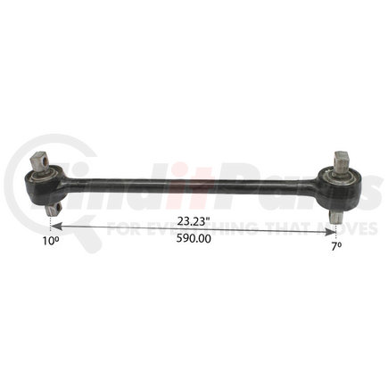 WA12-2272 by WORLD AMERICAN - Axle Torque Rod - Rigid, 23.230 Angle, 10-7 Degree, with Bushing, for Freightliner