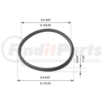 WA09-5021 by WORLD AMERICAN - Trunnion Lock Ring - 6.375" ID, 7.000" OD, for Volvo