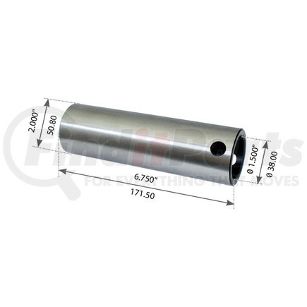 WA12-2495 by WORLD AMERICAN - Suspension Equalizer Beam Center Shaft - 6.750" Length, 2.000" Diameter, for Reyco