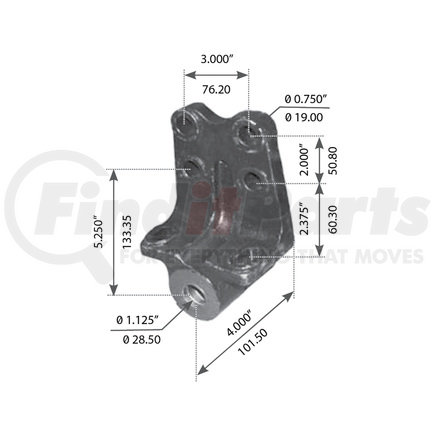 WA12-2503 by WORLD AMERICAN - REPLACEMENT SPRING HANGER FOR VOLVO® FRONT WA/C/G/H/I/S/X USA SERIES TRUCKS