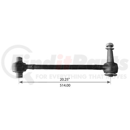 WA12-5255 by WORLD AMERICAN - Axle Torque Rod - Rigid, 20.250 Angle, 0 Degree, with Bushing, for Mack