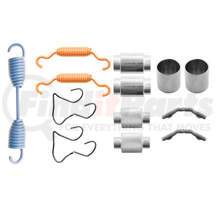 WA2769SHD by WORLD AMERICAN - Drum Brake Hardware Kit - for Meritor 16-1/2" Diameter, Q Brake with Knurled Roller