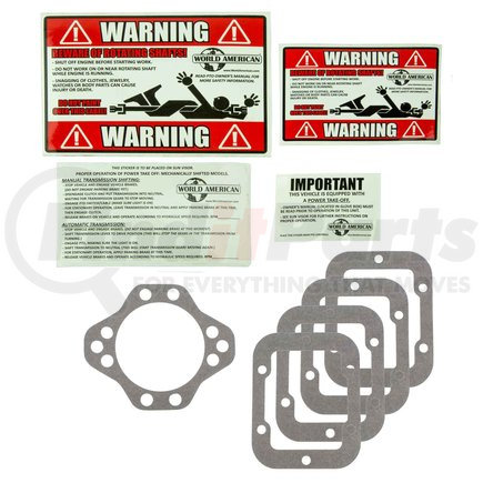 WA20-03-1055 by WORLD AMERICAN - Power Take Off (PTO) Mounting Gasket - 6 Bolt Holes