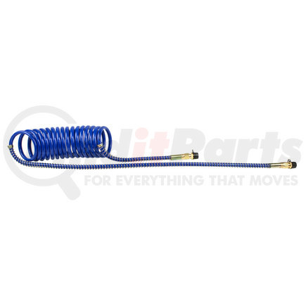 WA451039NBLUE by WORLD AMERICAN - Air Brake Hose Assembly - 15 ft., Coiled, Blue, 40" Lead Length