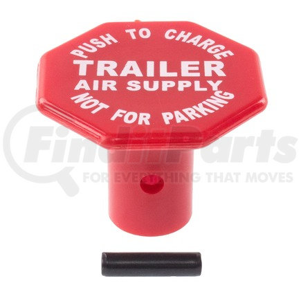 WA290655 by WORLD AMERICAN - Air Brake Valve Control Knob - Red, Push/Pull, 3/8" Shaft, with Pin