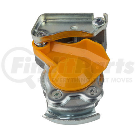 WA9522002220 by WORLD AMERICAN - Air Brake Dual Circuit Line Coupling Head - Yellow, with Check