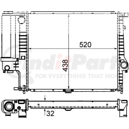 376713081 by HELLA - Radiator