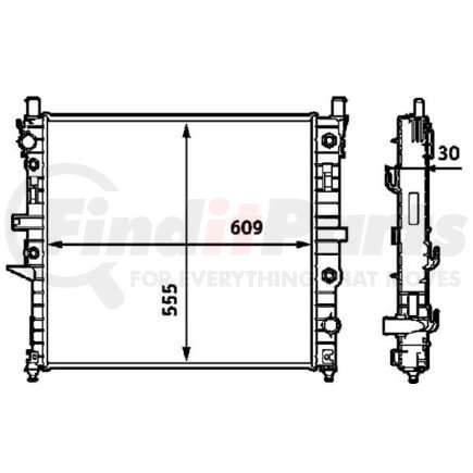 376718571 by HELLA - Radiator