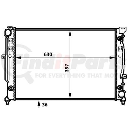376720601 by HELLA - Radiator