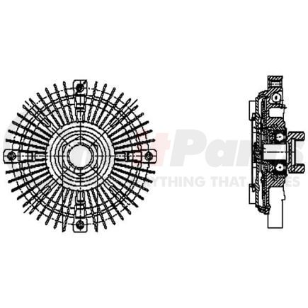 376732201 by HELLA - E/C Fan Clutch