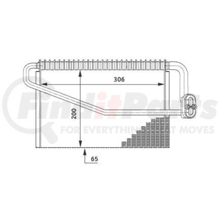 351211701 by HELLA - A/C Evaporator Core