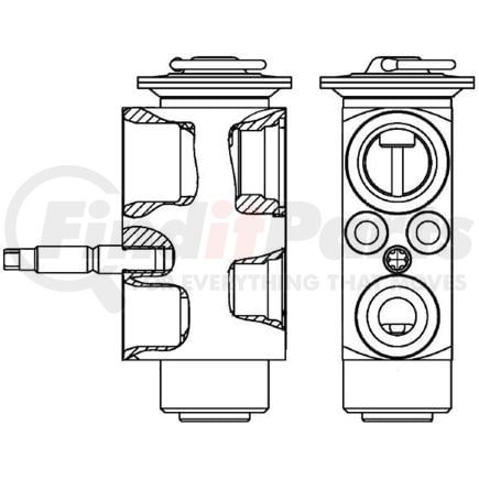 351239601 by HELLA - A/C Expansion Valve