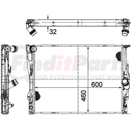 376782071 by HELLA - RADIATOR E90 06-08 E