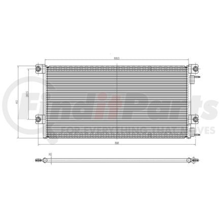 351318511 by HELLA - Condenser