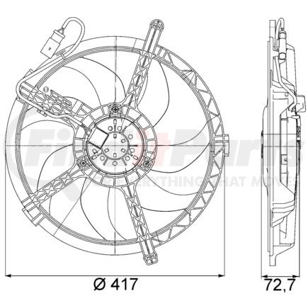 351042741 by HELLA - FAN MINI COOPER 08-