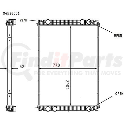 376761541 by HELLA - Radiator