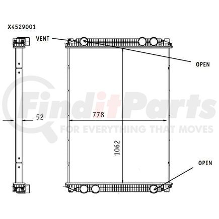 376761561 by HELLA - Radiator