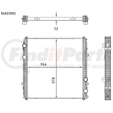 376761601 by HELLA - Radiator