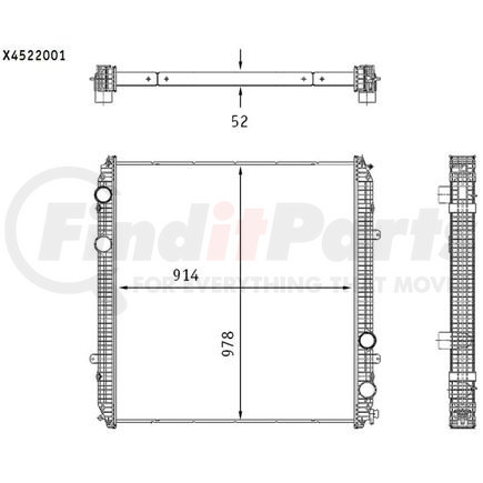 376761591 by HELLA - Radiator