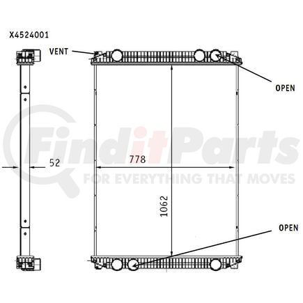 376761571 by HELLA - Radiator
