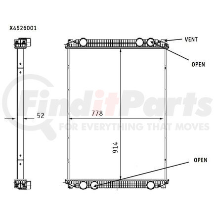 376761581 by HELLA - Radiator