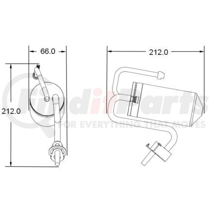 351335291 by HELLA - RECEIVER DRYER INT 4