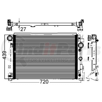 376749551 by HELLA - RADIATOR C CLASS 08-