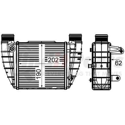 376899051 by HELLA - INTERCOOLER AUDI A4