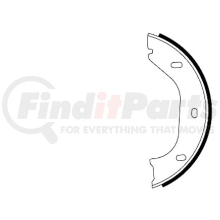 355050011 by HELLA - Parking Brake Shoe Set