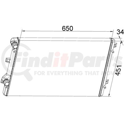 376774034 by HELLA - RADIATOR VW JETTA 2.