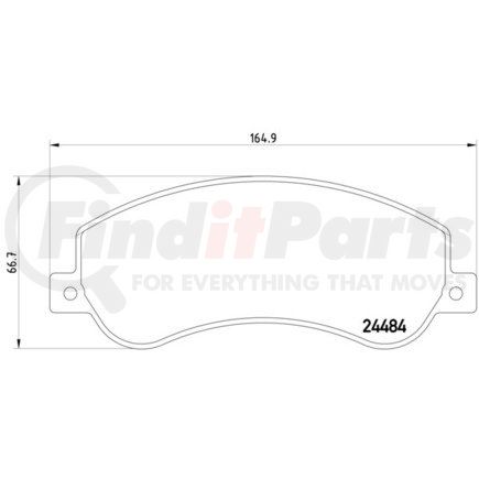 355012761 by HELLA - DISC BRAKE PAD SET