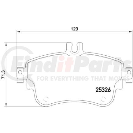 355019751 by HELLA - Disc Brake Pad Set